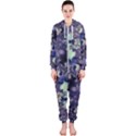 Abstract Floral Art Print Hooded Jumpsuit (Ladies)  View1