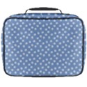 Faded Blue White Floral Print Full Print Lunch Bag View2