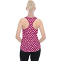 Magenta Rose White Floral Print Piece Up Tank Top View2