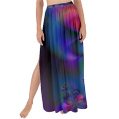 Abstract Floral Art Print Maxi Chiffon Tie-up Sarong by SpinnyChairDesigns