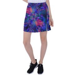 Abstract Floral Art Print Tennis Skirt by SpinnyChairDesigns