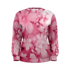 Blush Pink Watercolor Flowers Women s Sweatshirt