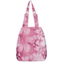 Blush Pink Watercolor Flowers Center Zip Backpack View1