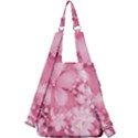 Blush Pink Watercolor Flowers Center Zip Backpack View2