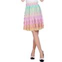 Boho Retro Pastel Floral Pattern A-Line Skirt View1
