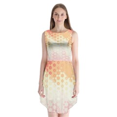Abstract Floral Print Sleeveless Chiffon Dress   by SpinnyChairDesigns