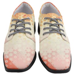 Abstract Floral Print Women Heeled Oxford Shoes by SpinnyChairDesigns