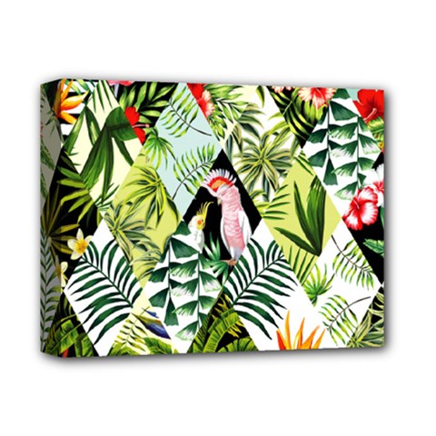 Flamingo Ropical Deluxe Canvas 14  X 11  (stretched) by designsbymallika