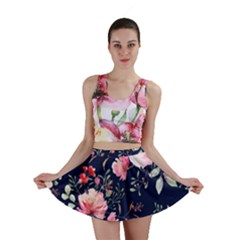 Printed Floral Pattern Mini Skirt by designsbymallika