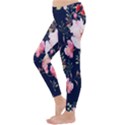 Printed Floral Pattern Classic Winter Leggings View2