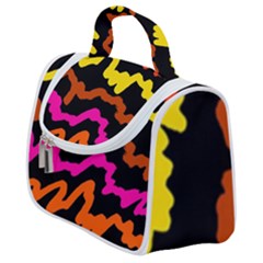 Multicolored Scribble Abstract Pattern Satchel Handbag by dflcprintsclothing