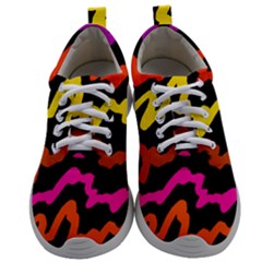 Multicolored Scribble Abstract Pattern Mens Athletic Shoes by dflcprintsclothing