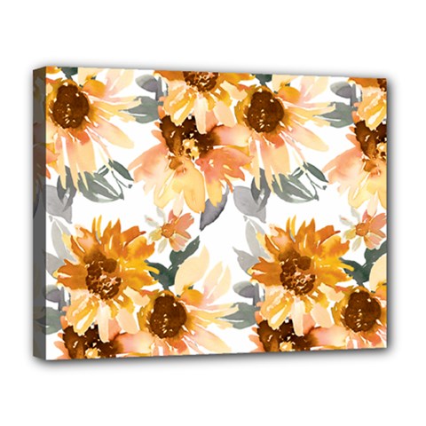 Sunflowers Canvas 14  X 11  (stretched)