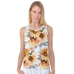 Sunflowers Women s Basketball Tank Top by Angelandspot