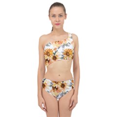 Sunflowers Spliced Up Two Piece Swimsuit by Angelandspot