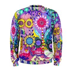 Double Sunflower Abstract Men s Sweatshirt by okhismakingart