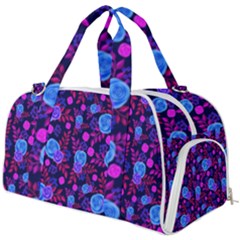 Backgroung Rose Purple Wallpaper Burner Gym Duffel Bag by HermanTelo