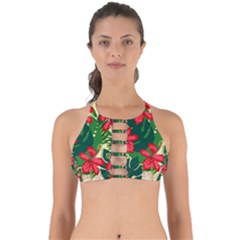 Floral Pink Flowers Perfectly Cut Out Bikini Top by Mariart