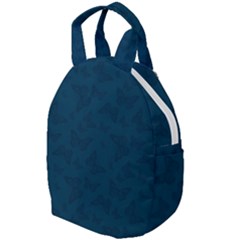 Indigo Dye Blue Butterfly Pattern Travel Backpacks by SpinnyChairDesigns