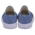 Faded Blue Butterfly Print Kids  Canvas Slip Ons View4