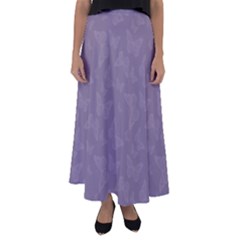 Grape Compote Butterfly Print Flared Maxi Skirt by SpinnyChairDesigns