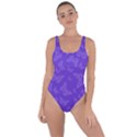 Violet Purple Butterfly Print Bring Sexy Back Swimsuit View1