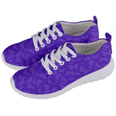 Violet Purple Butterfly Print Men s Lightweight Sports Shoes by SpinnyChairDesigns