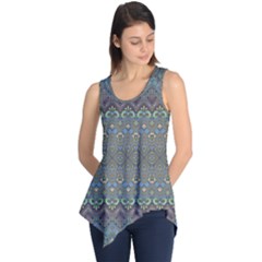 Boho Sweetheart Pattern Sleeveless Tunic