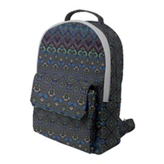 Boho Sweetheart Pattern Flap Pocket Backpack (large) by SpinnyChairDesigns