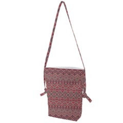 Boho Rustic Pink Folding Shoulder Bag by SpinnyChairDesigns