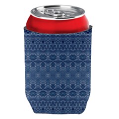 Boho Denim Blue Can Holder by SpinnyChairDesigns