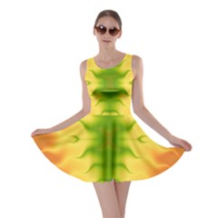 Lemon Lime Tie Dye Skater Dress by SpinnyChairDesigns