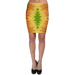 Lemon Lime Tie Dye Bodycon Skirt