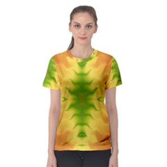 Lemon Lime Tie Dye Women s Sport Mesh Tee