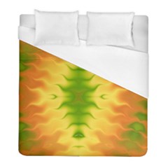 Lemon Lime Tie Dye Duvet Cover (full/ Double Size) by SpinnyChairDesigns