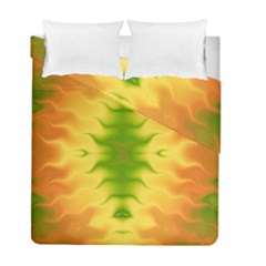 Lemon Lime Tie Dye Duvet Cover Double Side (full/ Double Size) by SpinnyChairDesigns