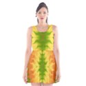 Lemon Lime Tie Dye Scoop Neck Skater Dress View1