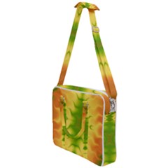 Lemon Lime Tie Dye Cross Body Office Bag by SpinnyChairDesigns