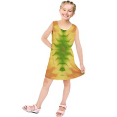 Lemon Lime Tie Dye Kids  Tunic Dress