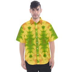 Lemon Lime Tie Dye Men s Short Sleeve Shirt