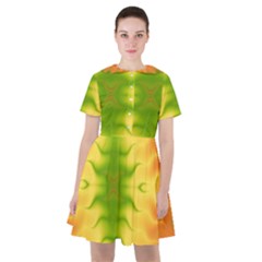 Lemon Lime Tie Dye Sailor Dress