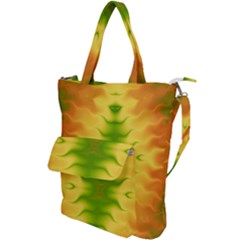 Lemon Lime Tie Dye Shoulder Tote Bag by SpinnyChairDesigns