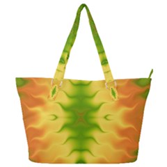 Lemon Lime Tie Dye Full Print Shoulder Bag