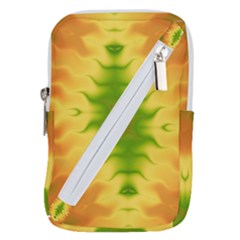 Lemon Lime Tie Dye Belt Pouch Bag (large)