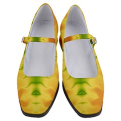 Lemon Lime Tie Dye Women s Mary Jane Shoes