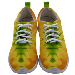 Lemon Lime Tie Dye Mens Athletic Shoes