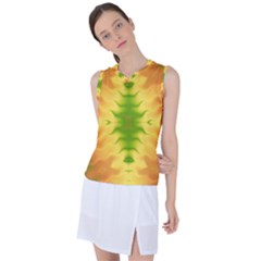 Lemon Lime Tie Dye Women s Sleeveless Sports Top