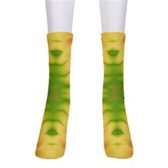 Lemon Lime Tie Dye Men s Crew Socks by SpinnyChairDesigns