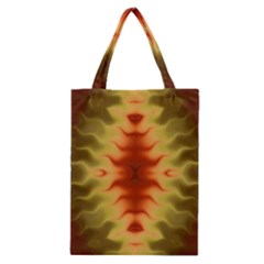 Red Gold Tie Dye Classic Tote Bag