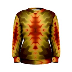 Red Gold Tie Dye Women s Sweatshirt